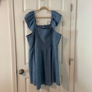Old Navy chambray dress 3x never worn no tag